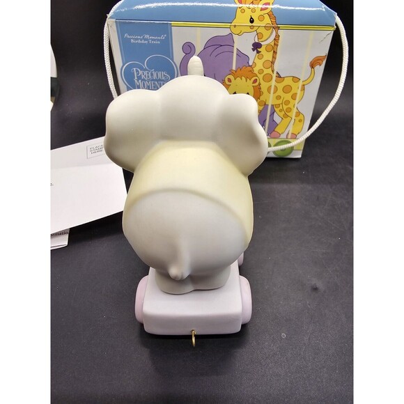 Precious Moments 15970 May Your Birthday be Gigantic Train Age 4 Elephant In Box - Picture 5 of 16